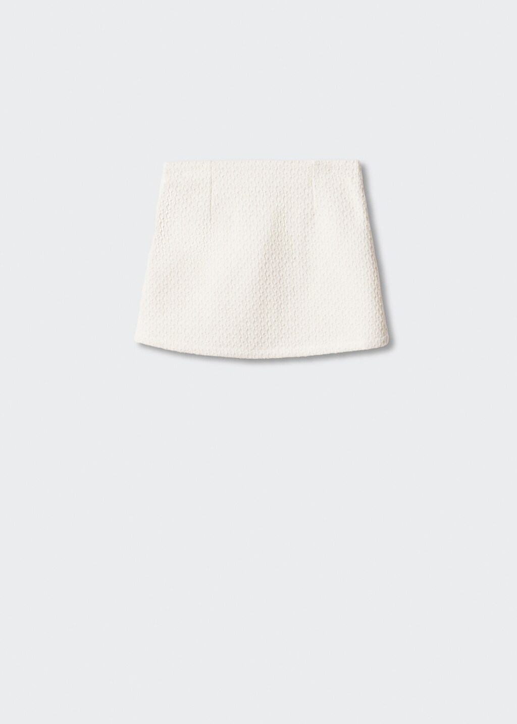 Textured miniskirt - Reverse of the article