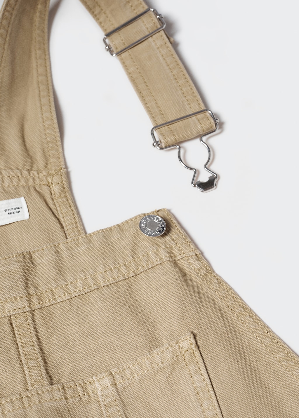 Lined denim dungarees - Details of the article 8