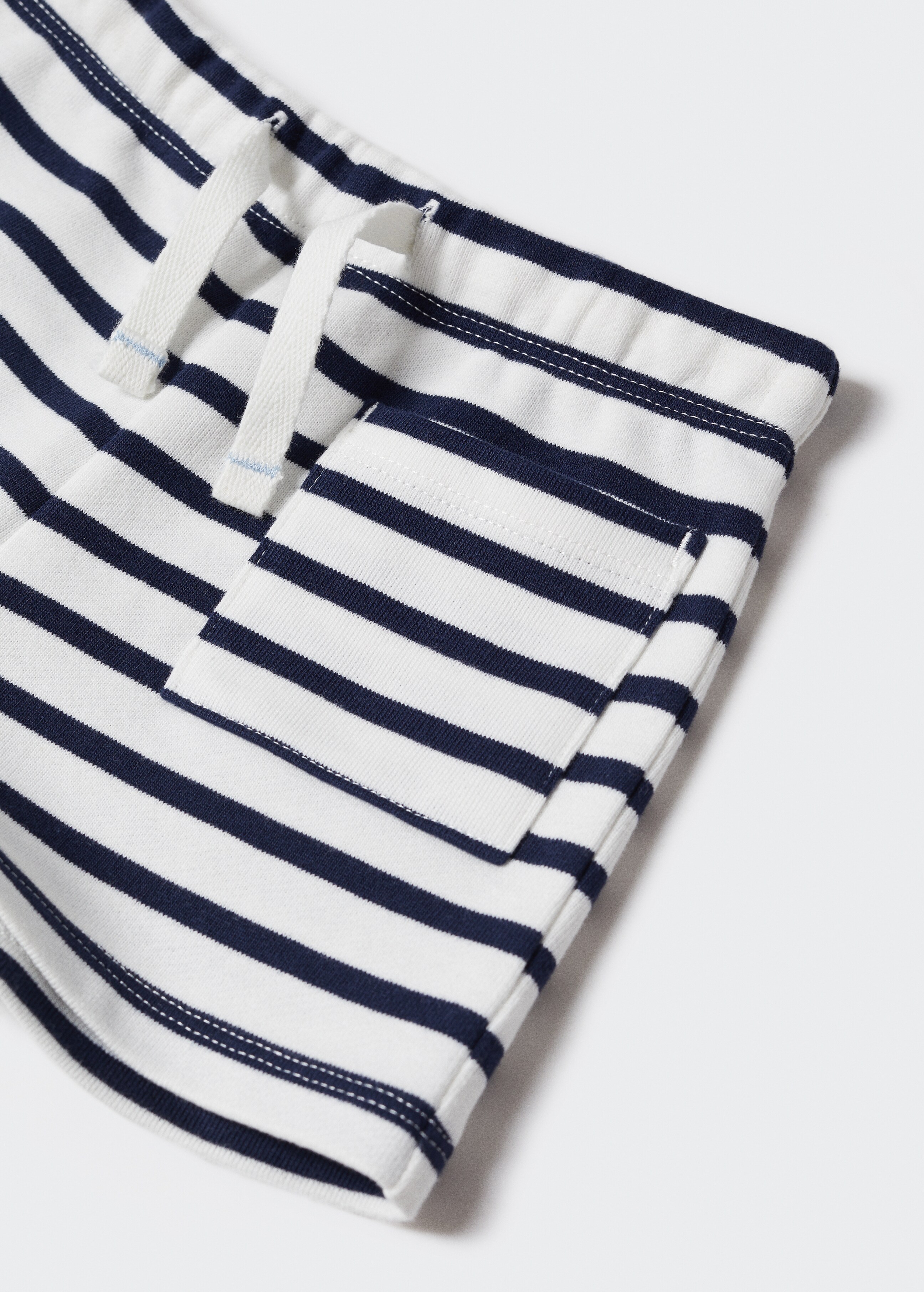 Cotton striped shorts - Details of the article 8