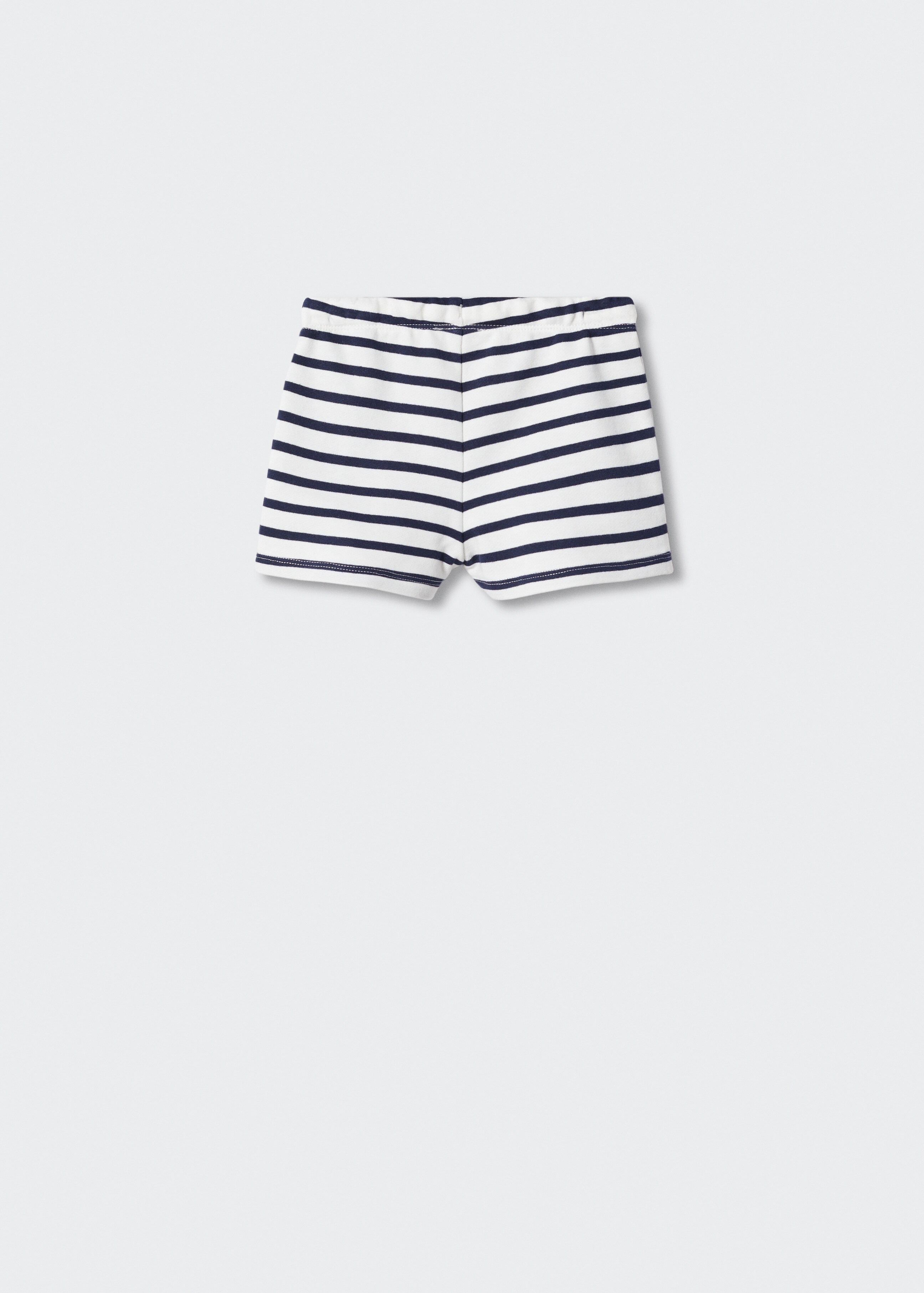 Cotton striped shorts - Reverse of the article