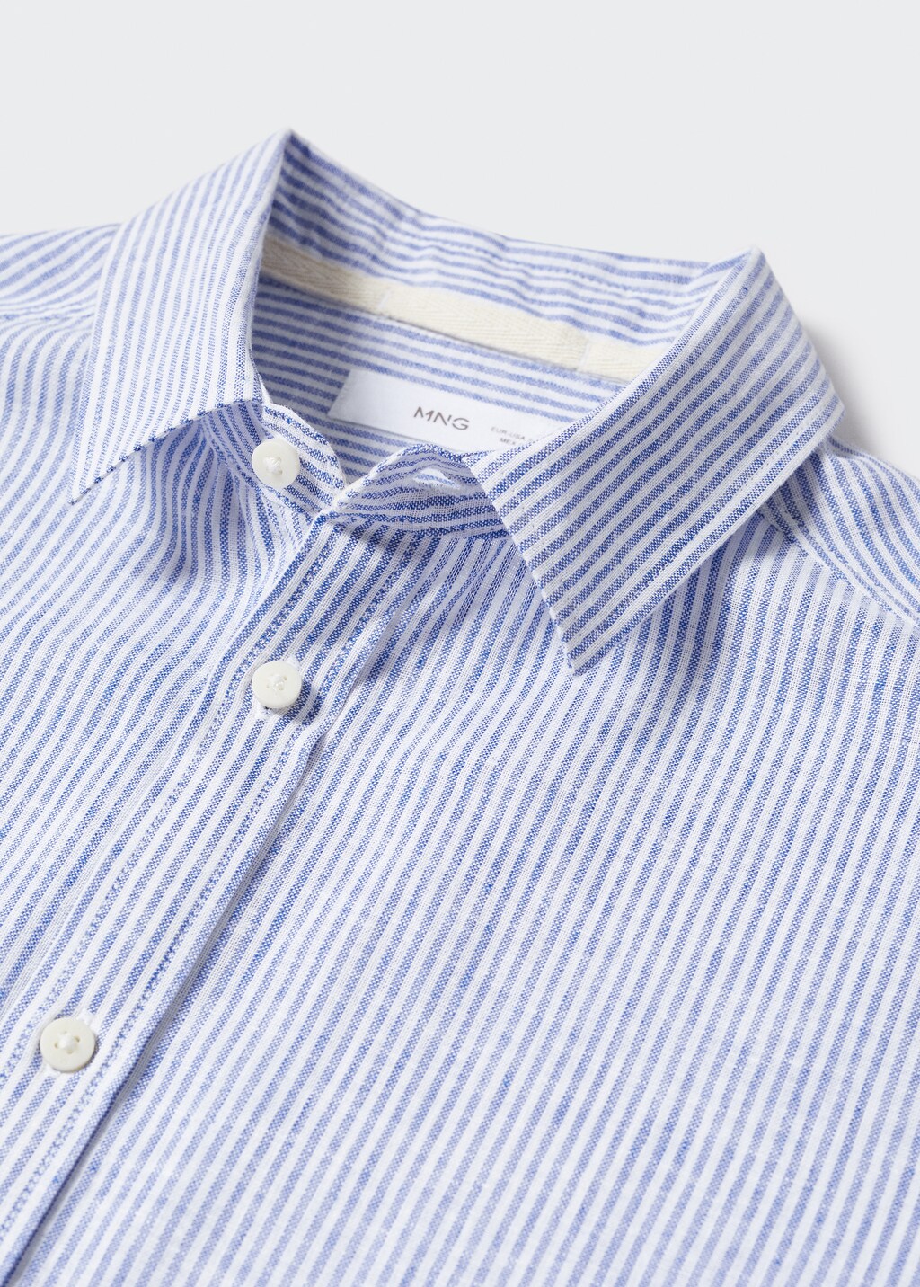 Striped linen-blend shirt - Details of the article 8