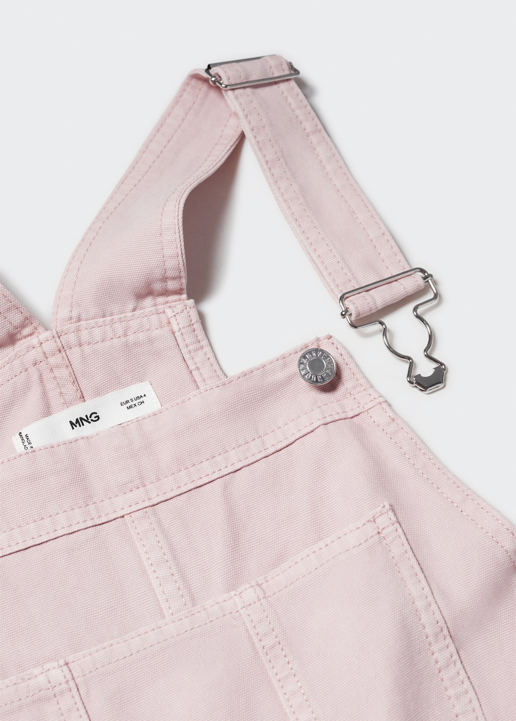 Lined denim dungarees - Details of the article 8