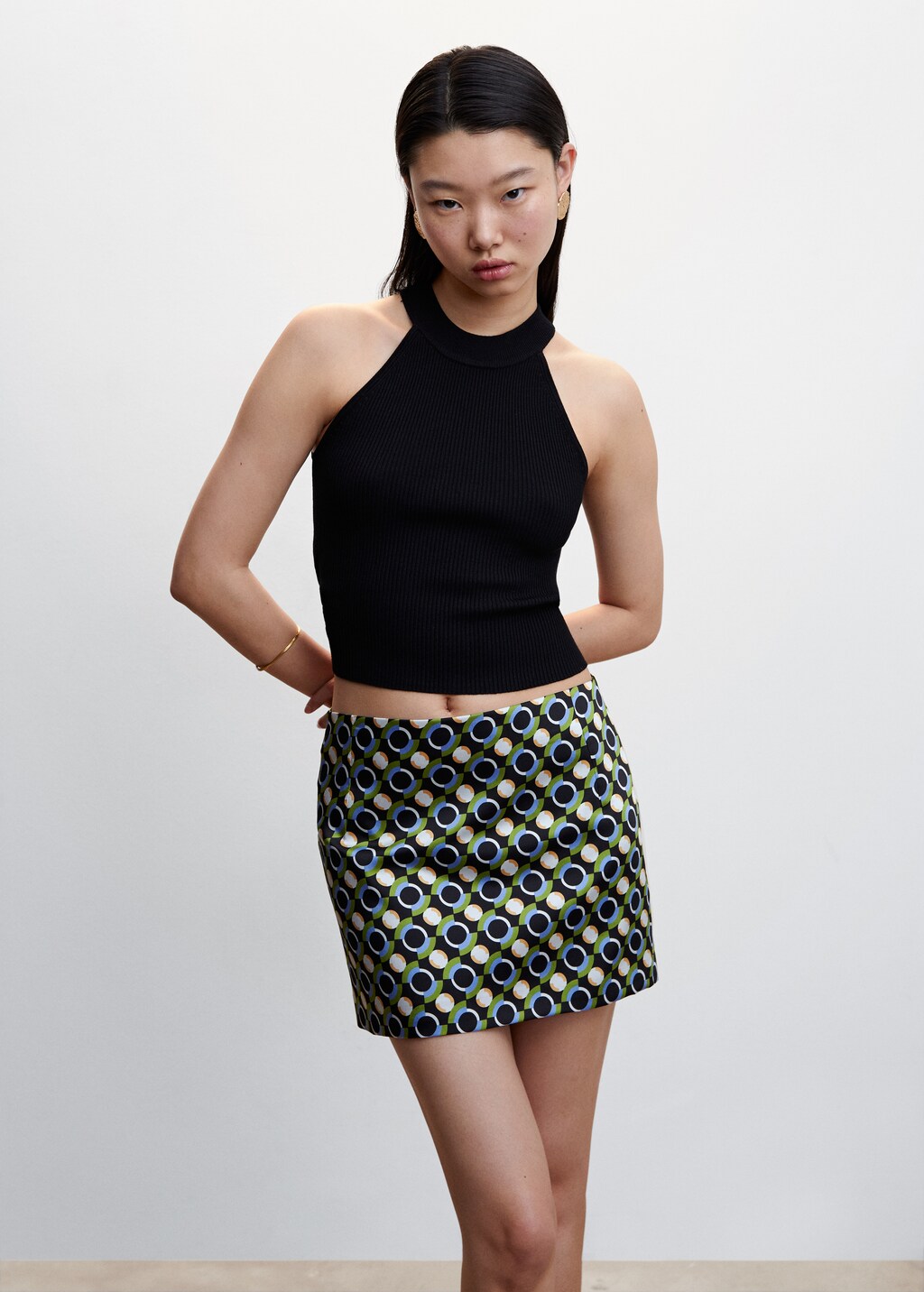 Printed miniskirt - Medium plane