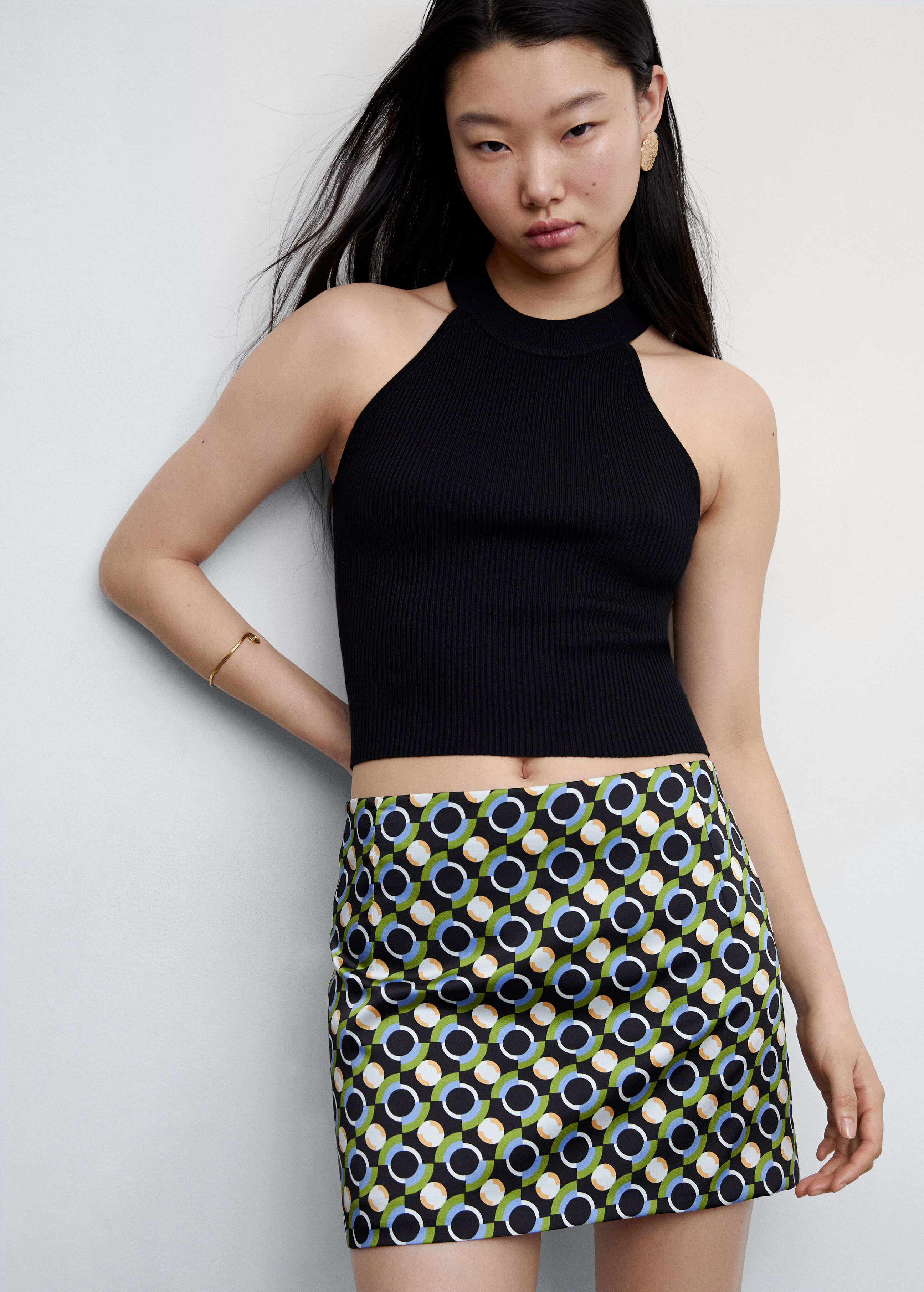 Printed miniskirt - Details of the article 1