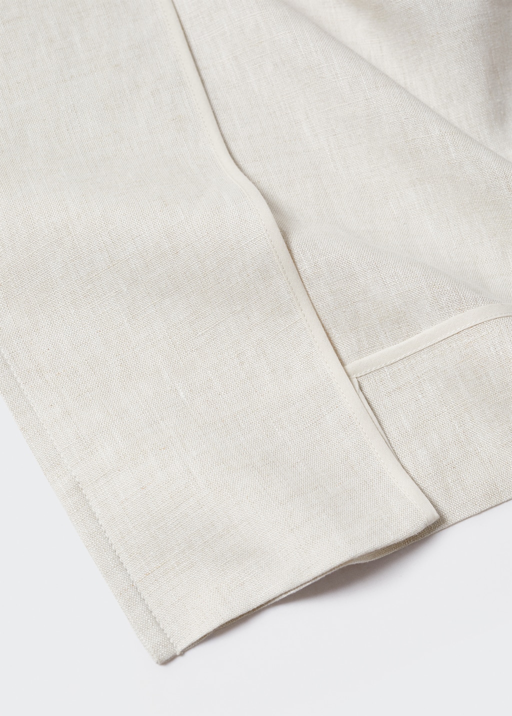 100% linen trench coat lapels - Details of the article 0