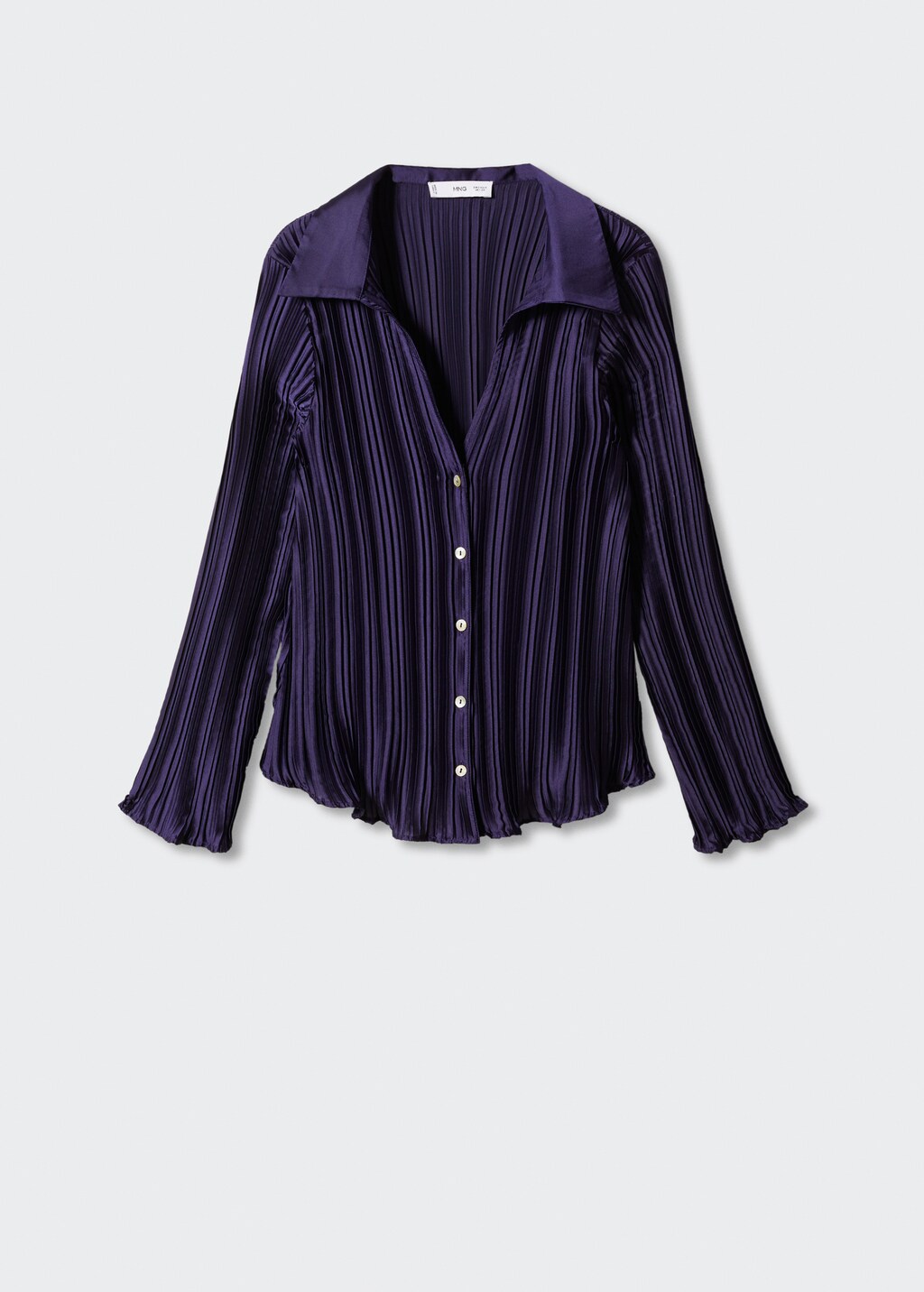 Satin pleated shirt - Article without model