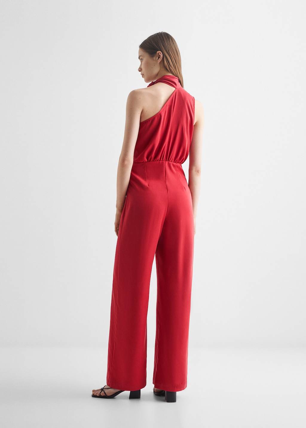 Asymmetric long jumpsuit - Reverse of the article