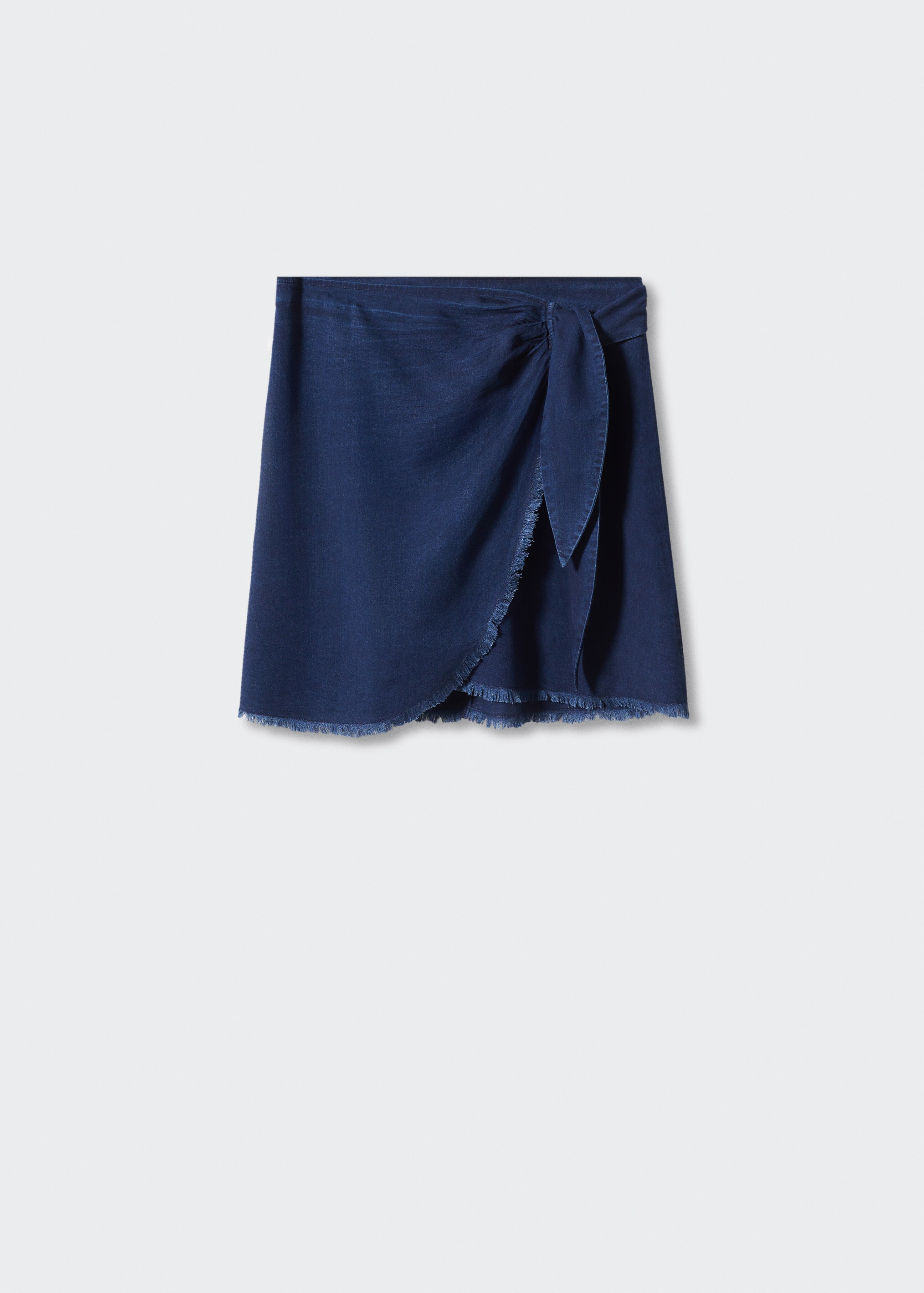 Lyocell wrap mini-skirt - Article without model