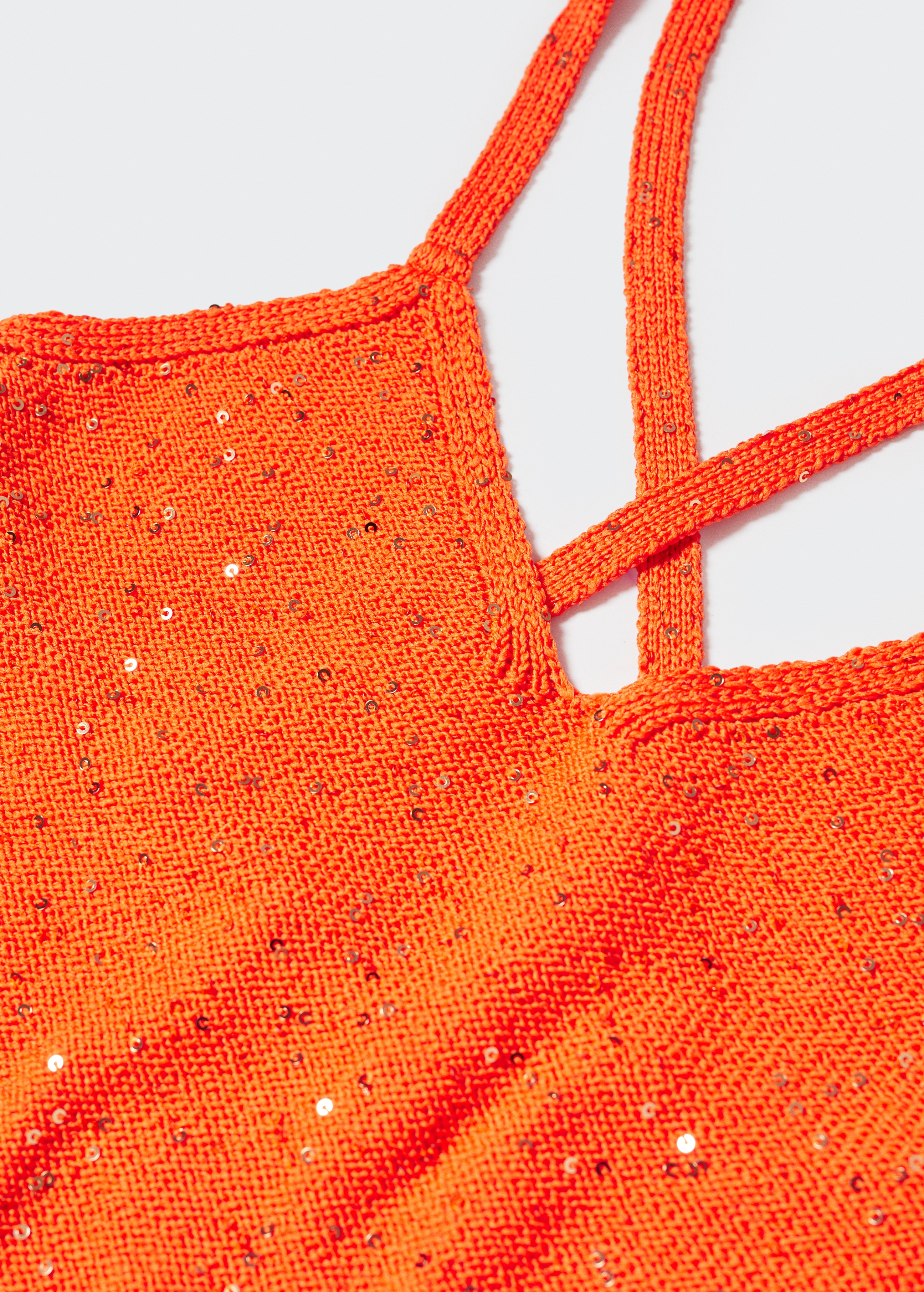 Knitted dress with sequin detail - Details of the article 8