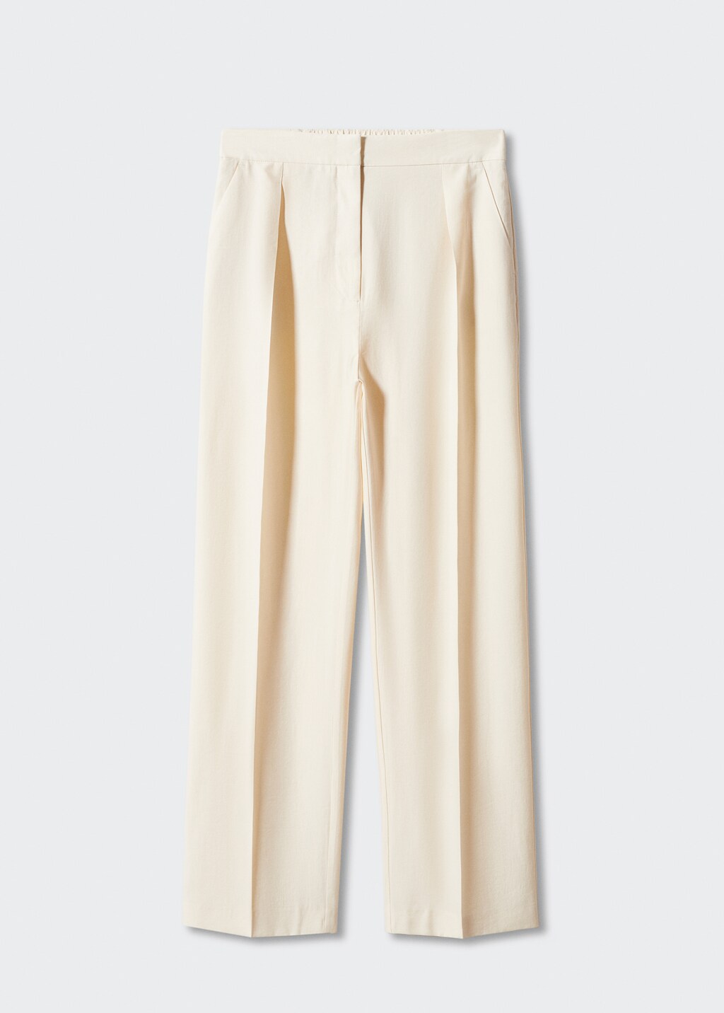 Pleated straight trousers - Article without model