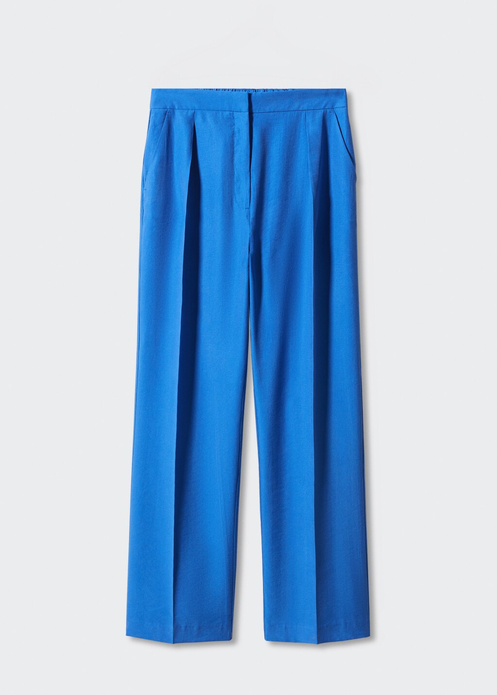 Straight-fit pleated trousers - Article without model