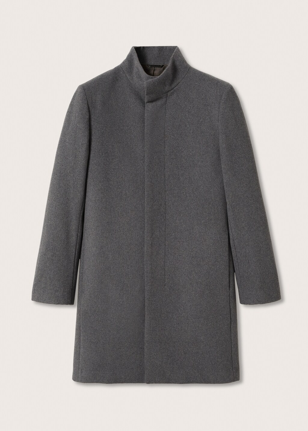 Wool funnel neck coat - Article without model