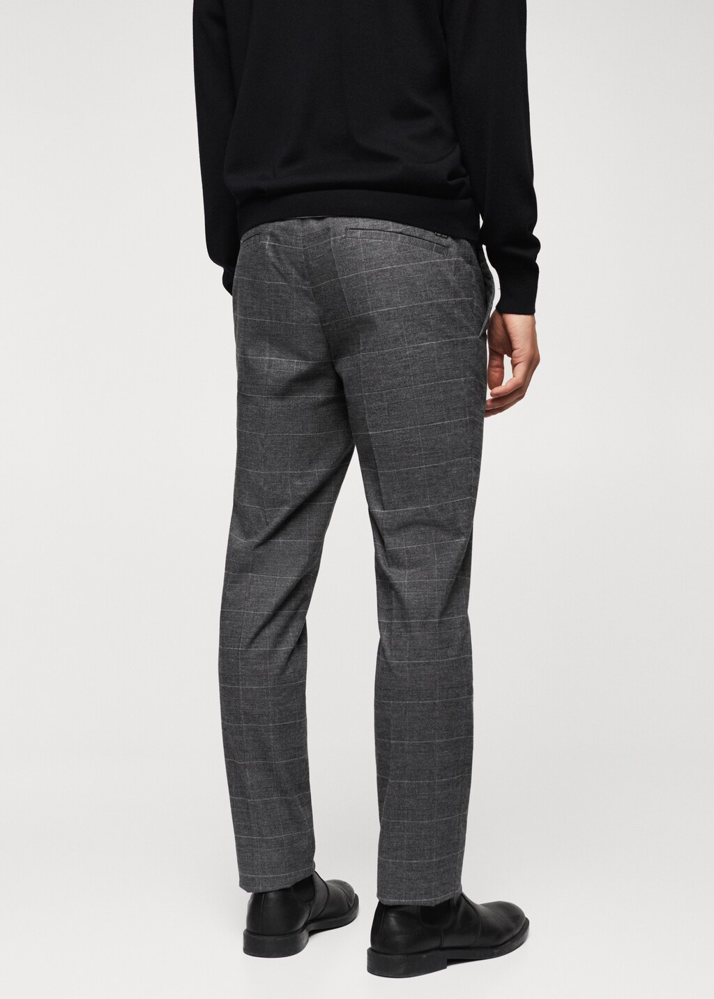 Slim-fit cotton trousers - Reverse of the article