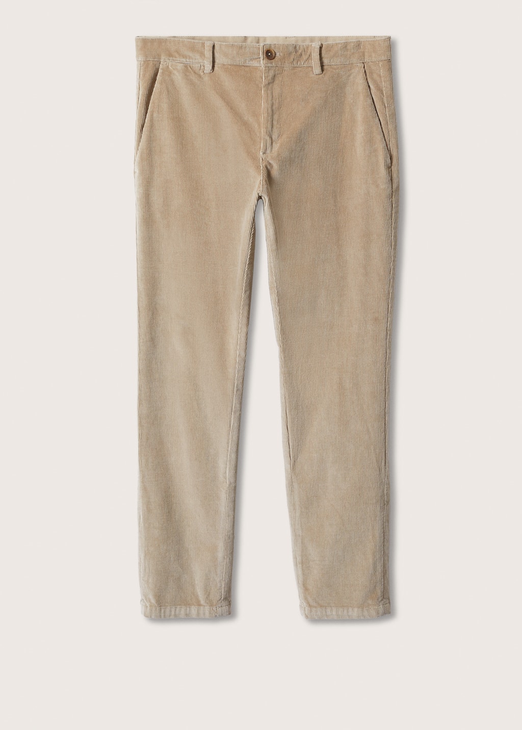 Tapered cropped corduroy trousers - Article without model