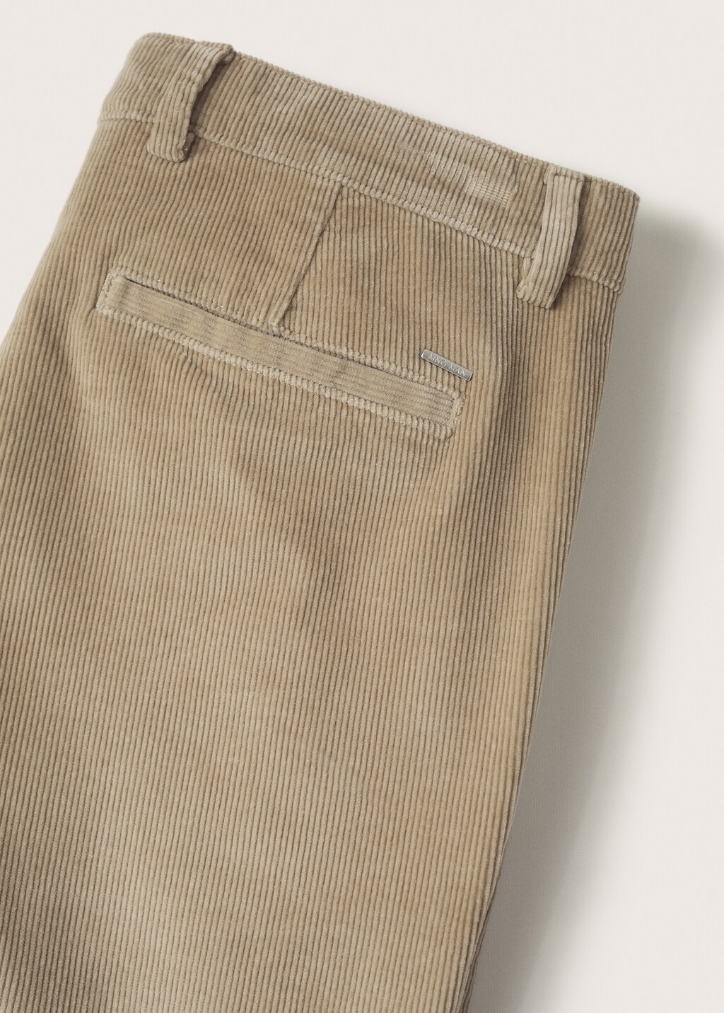 Tapered cropped corduroy trousers - Details of the article 8