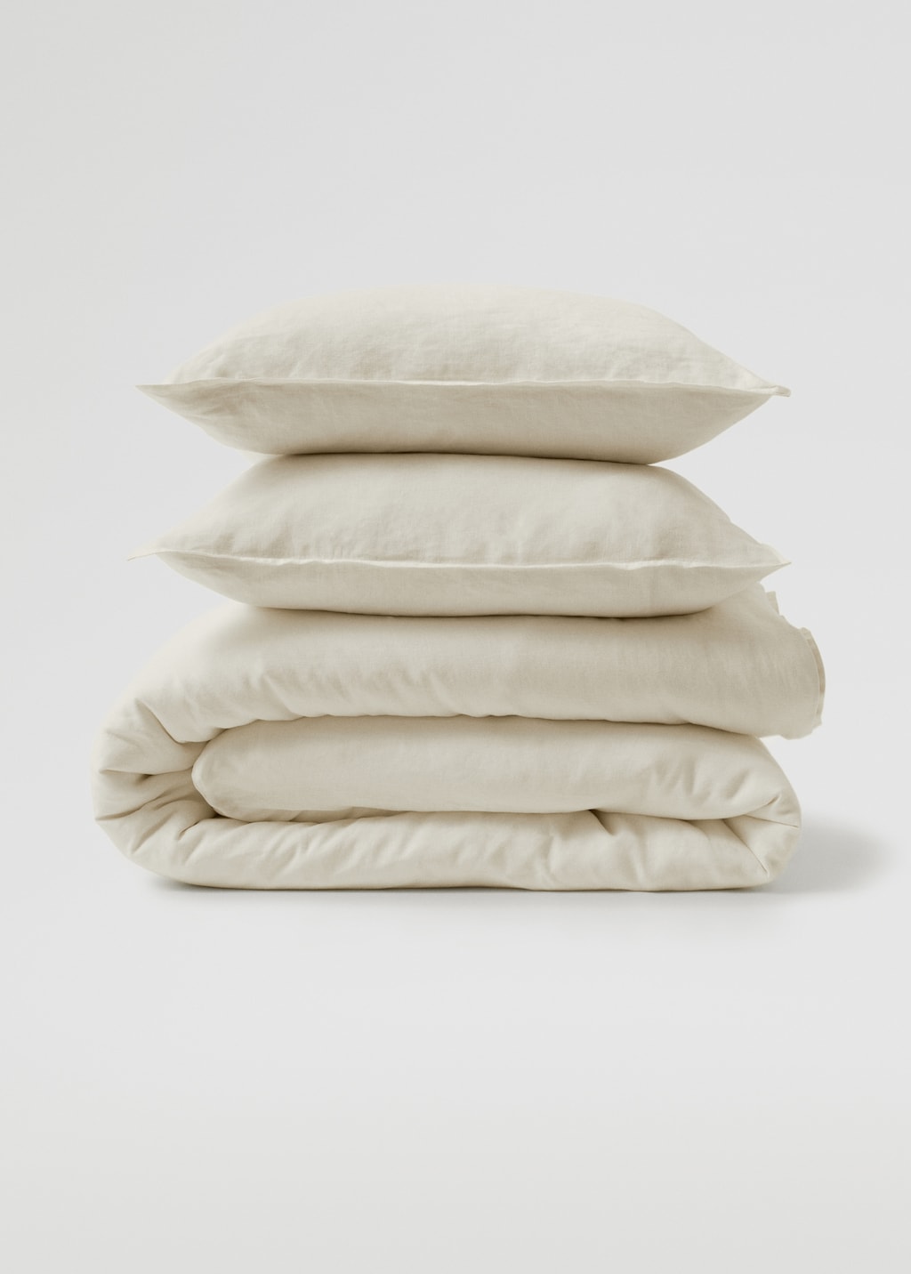 100% linen duvet cover for king bed - Medium plane