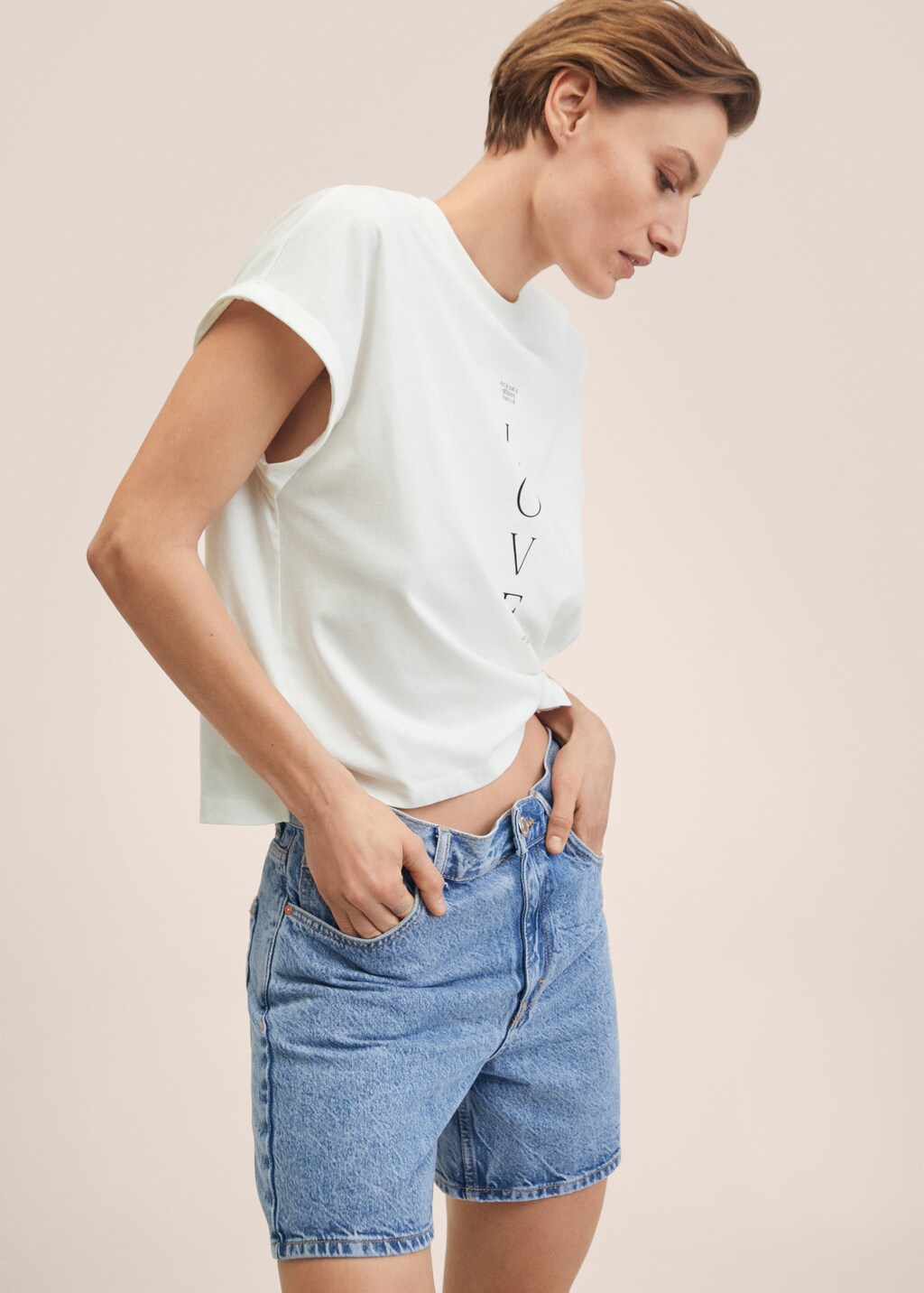 Printed cotton-blend t-shirt - Details of the article 2