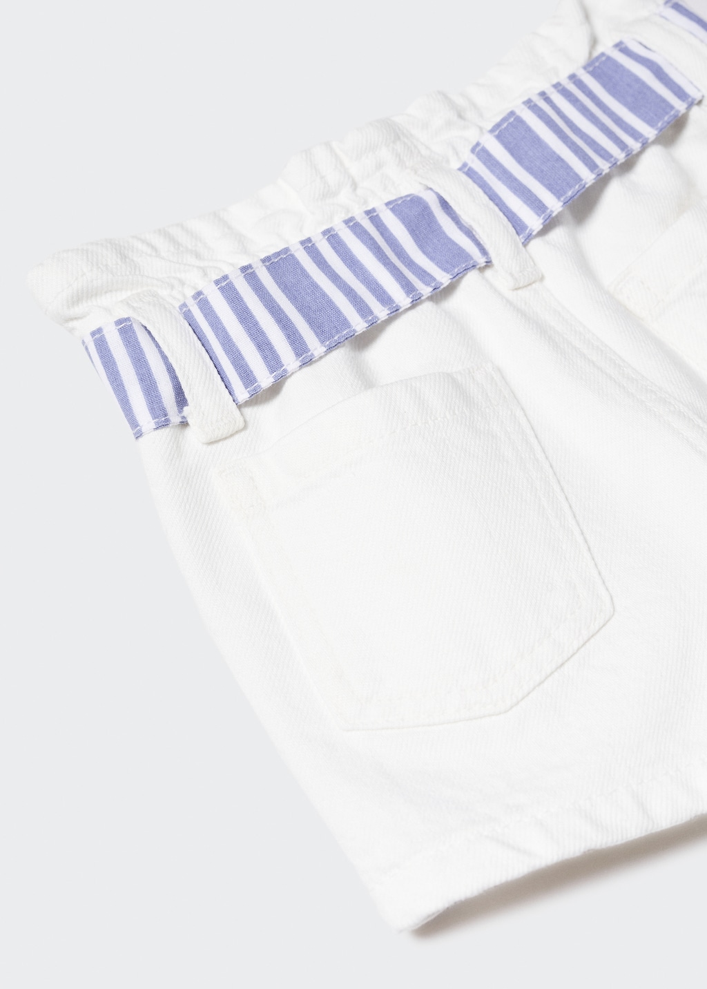 Paperbag denim shorts - Details of the article 8