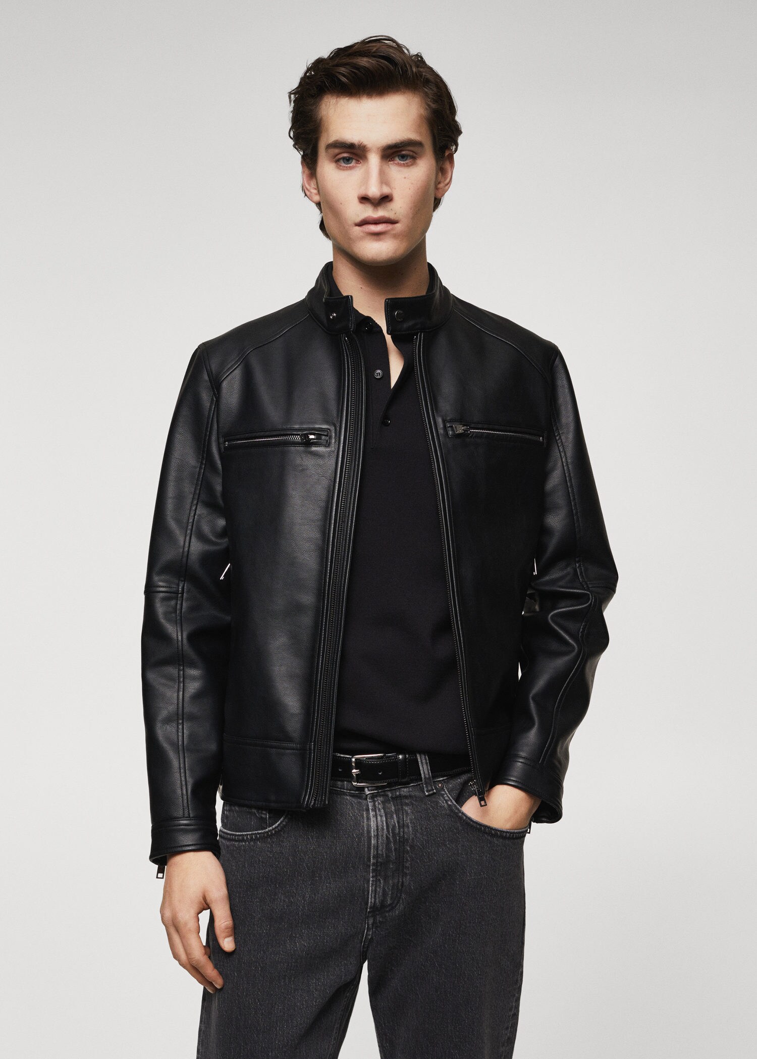 Men's Leather Biker Jacket | dunhill US Online Store