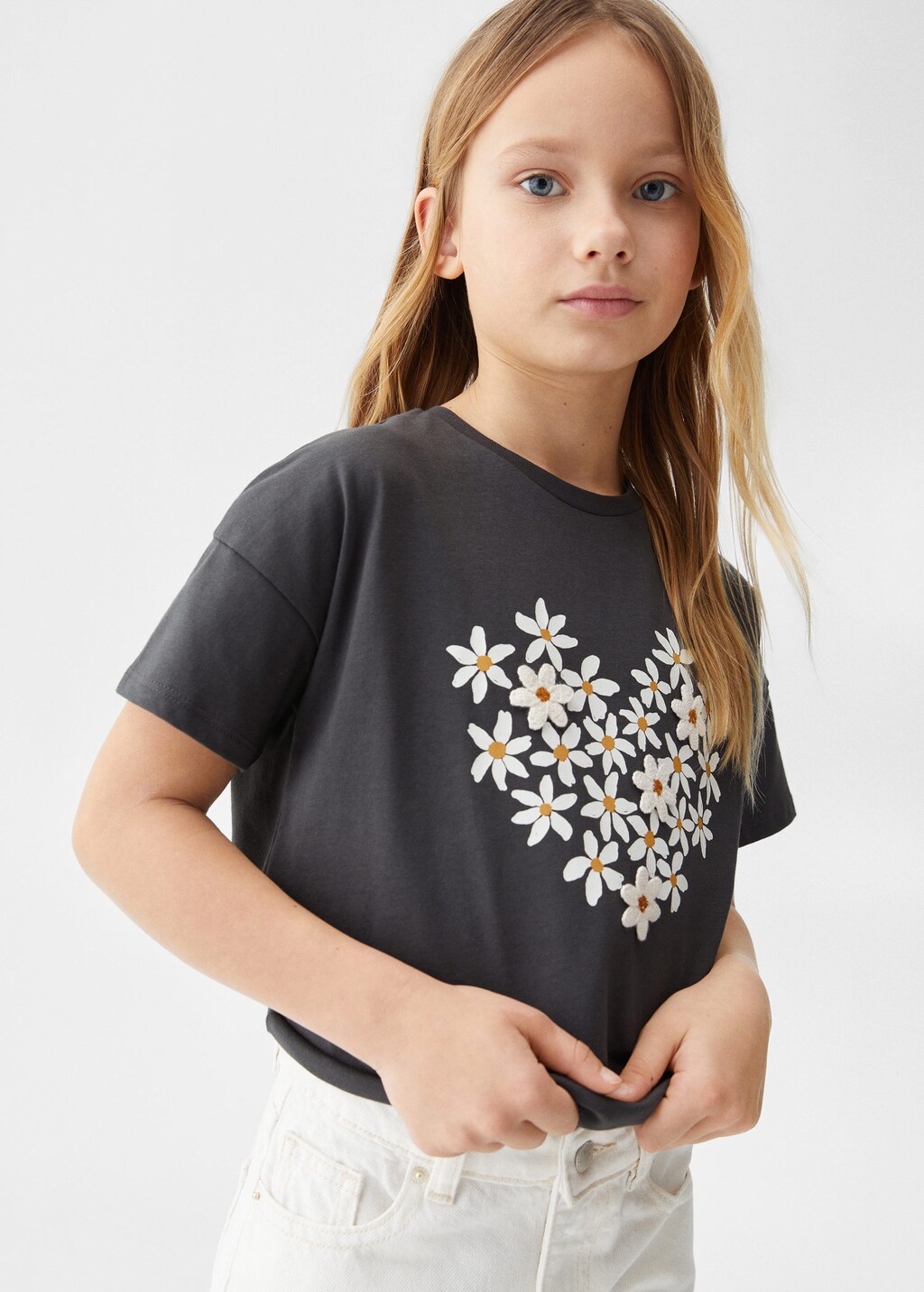 Embroidered detail T-shirt 