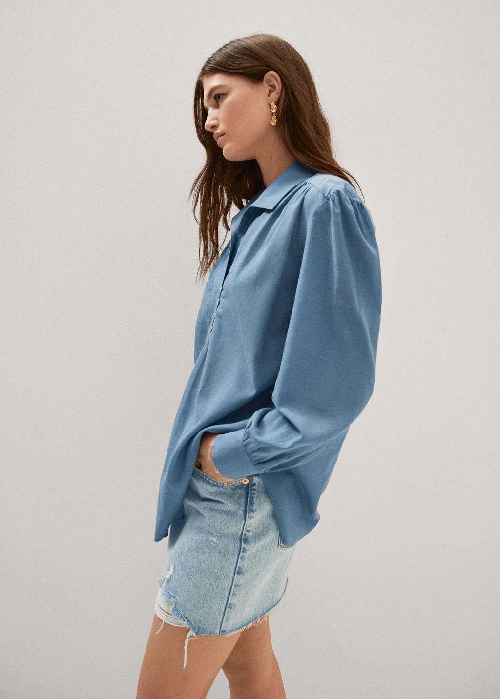 Mango overhemdblouse discount