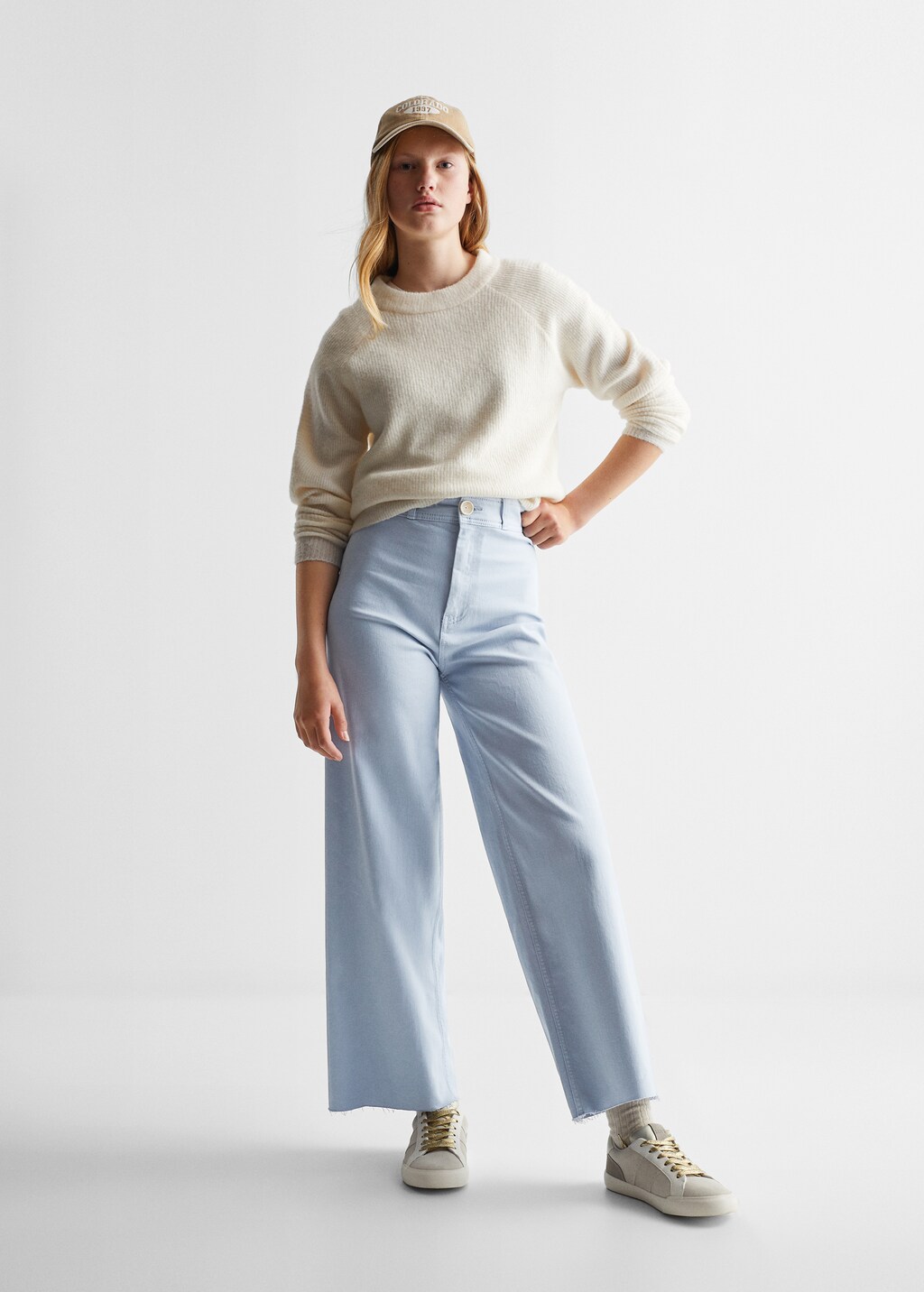 Culotte cropped jeans - General plane