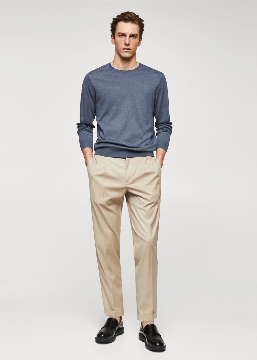 Modal cotton-blend sweater - General plane