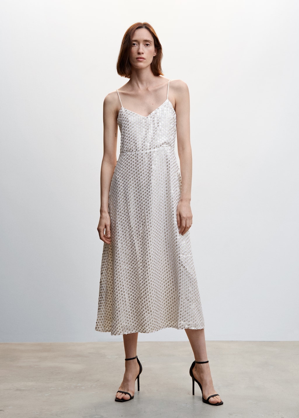 Robe midi sequins - Plan général