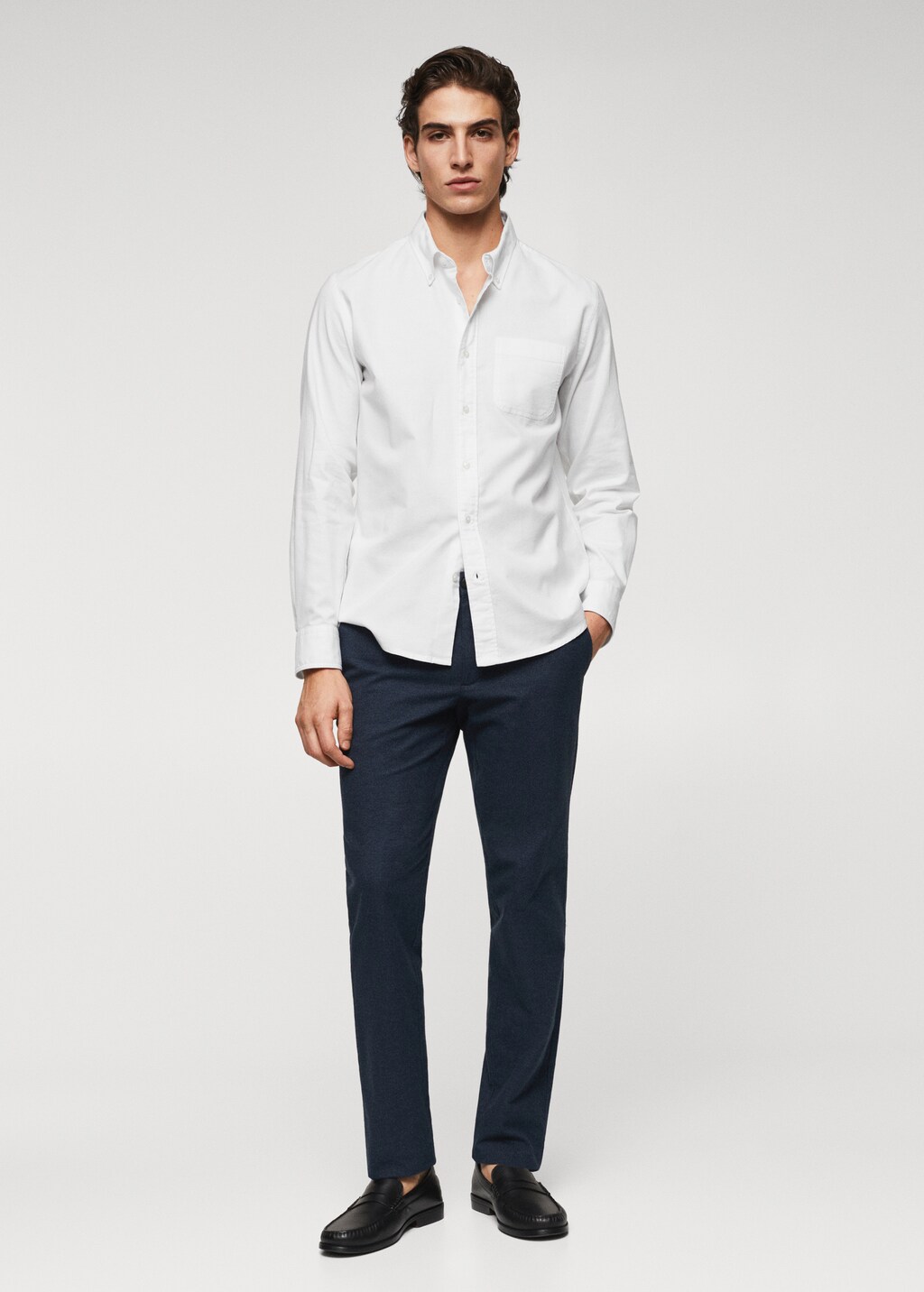 Regular fit Oxford cotton shirt - General plane