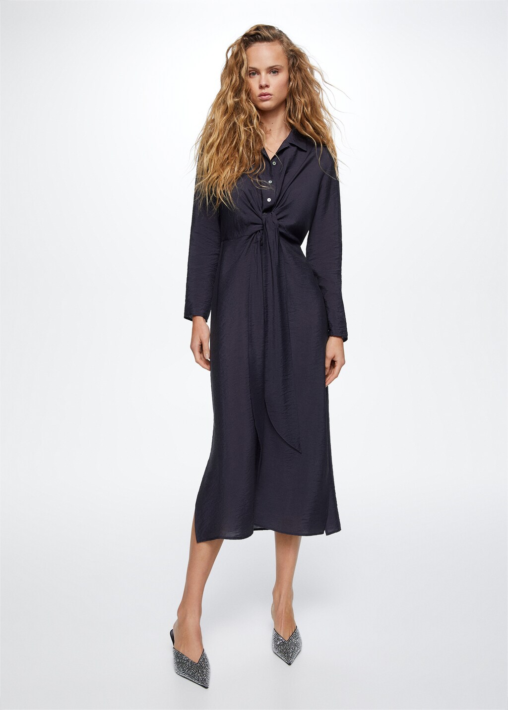 Knot detail shirt dress - General plane