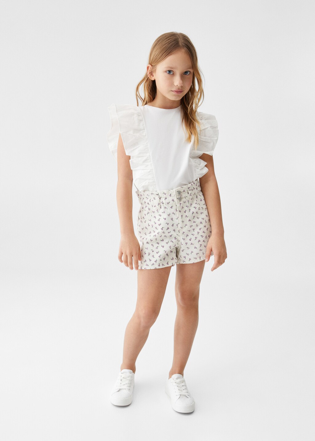 Paperbag printed shorts - General plane