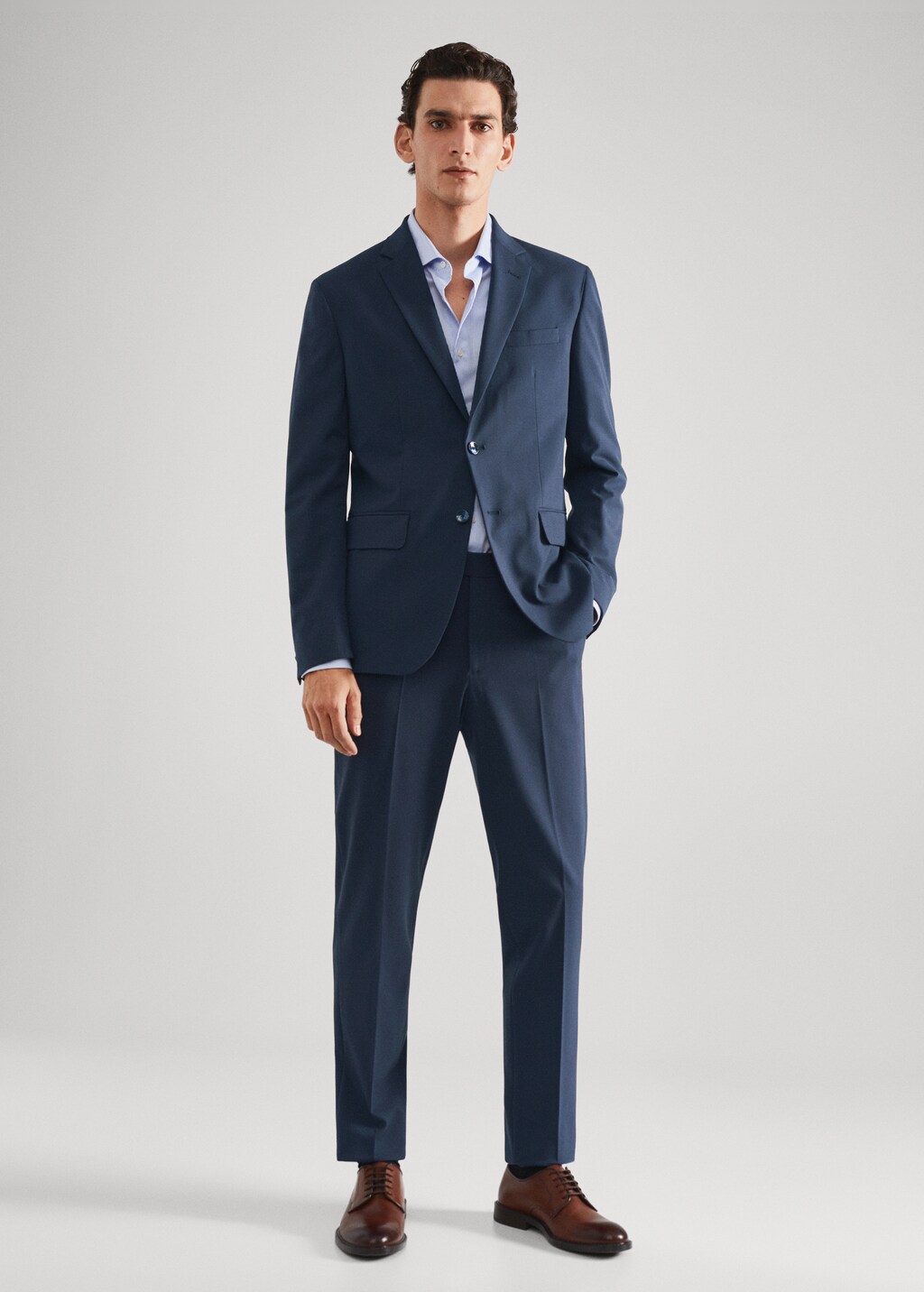 Slim-fit suit blazer - General plane