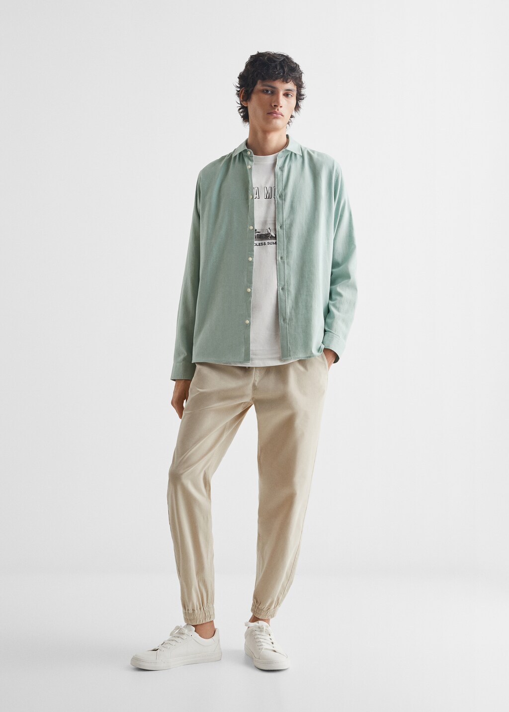 Linen-blend shirt - General plane