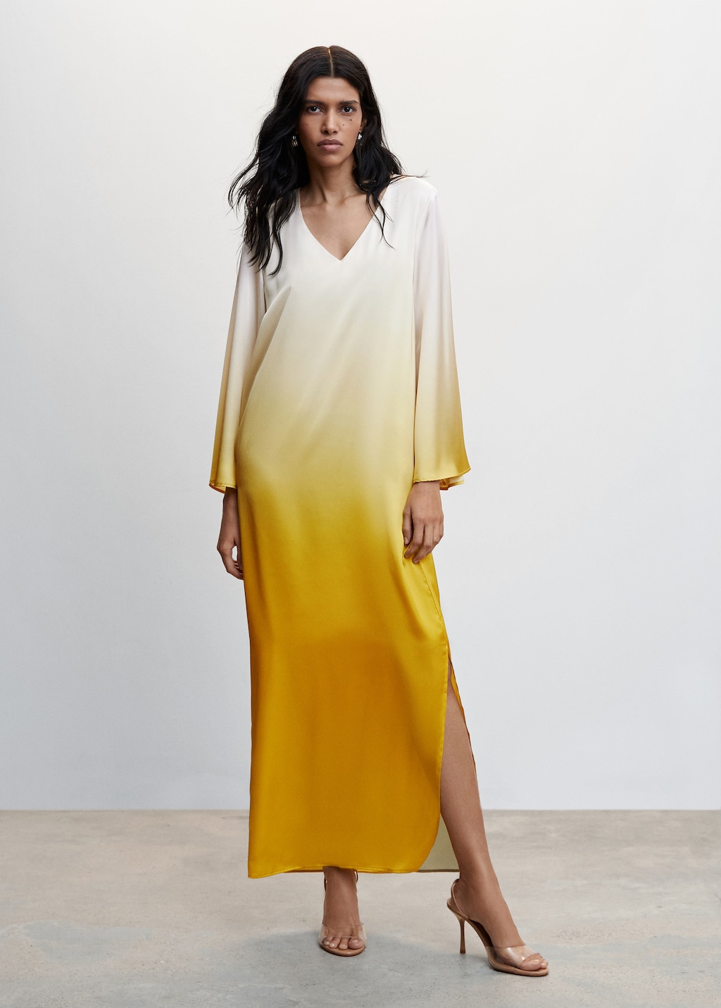 Robe mango jaune sale