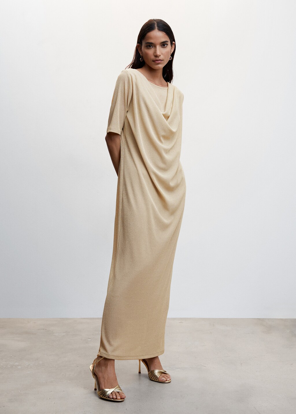 Draped lurex dress - General plane