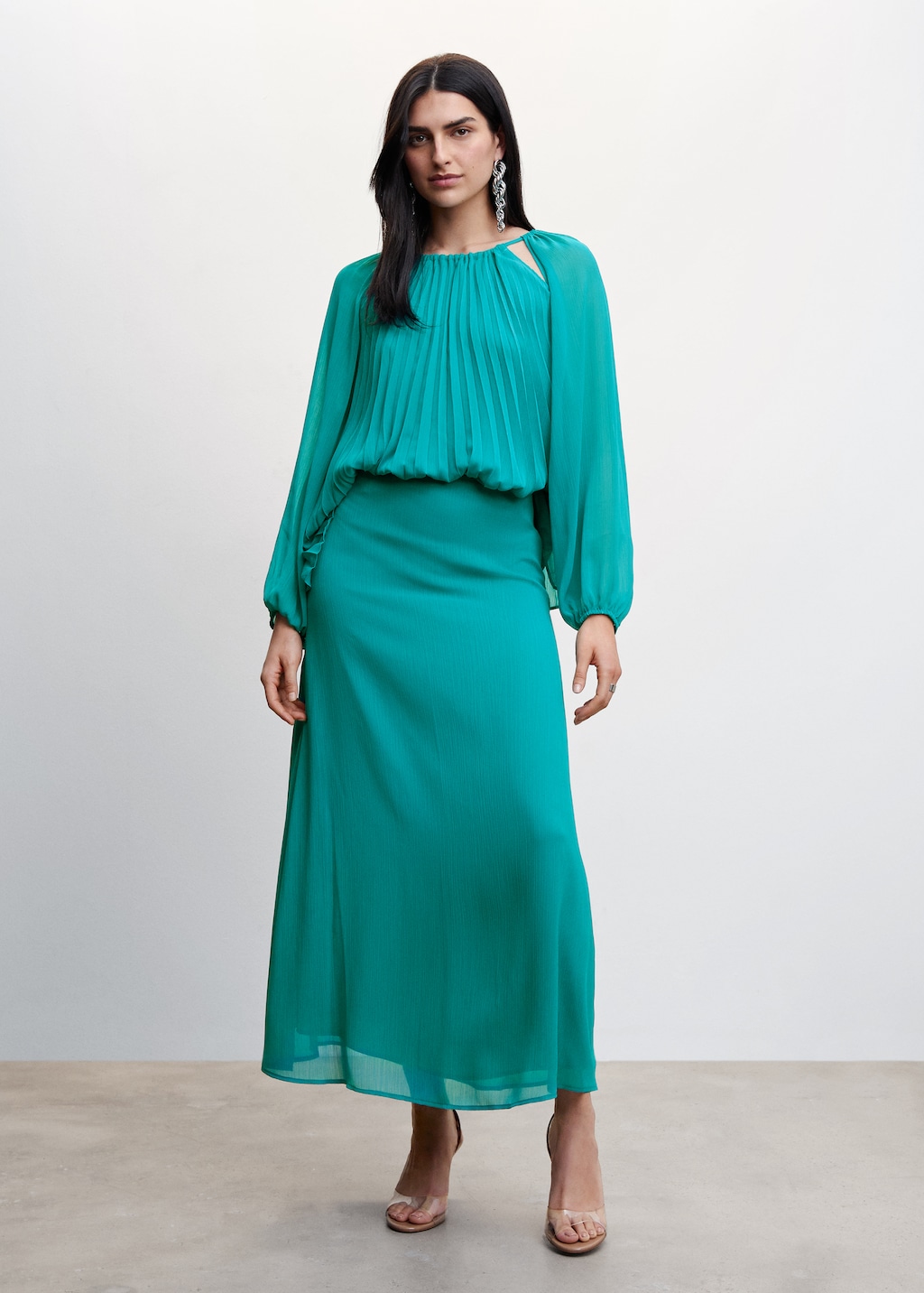 Flowy long skirt - General plane