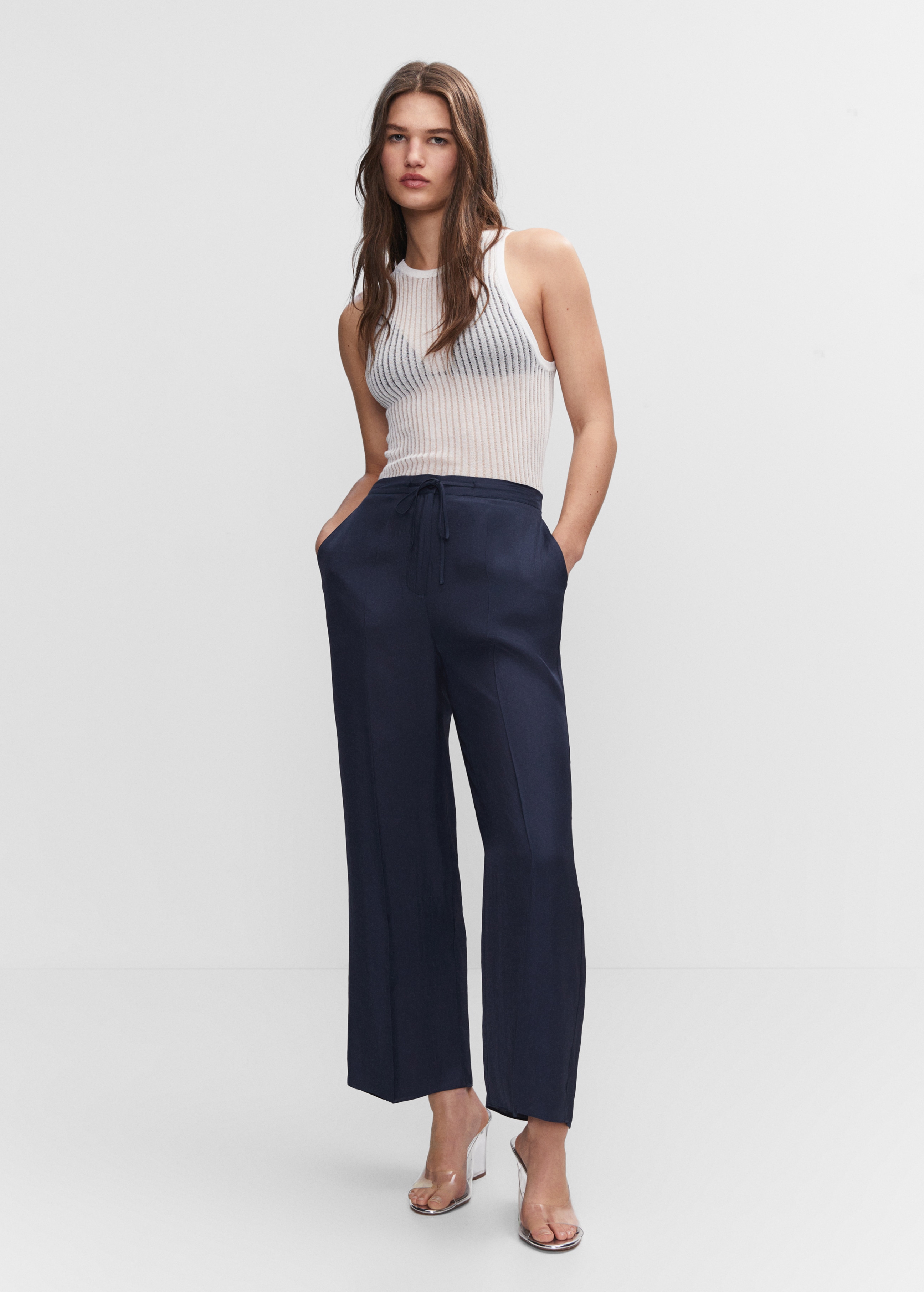 Bow culottes trousers - General plane