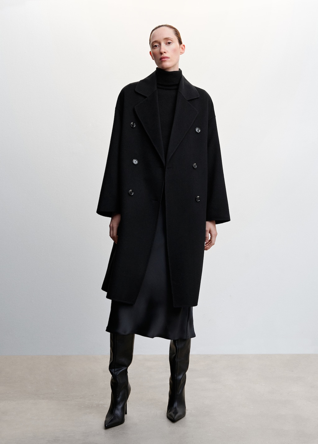 Handmade oversized wool coat - General plane