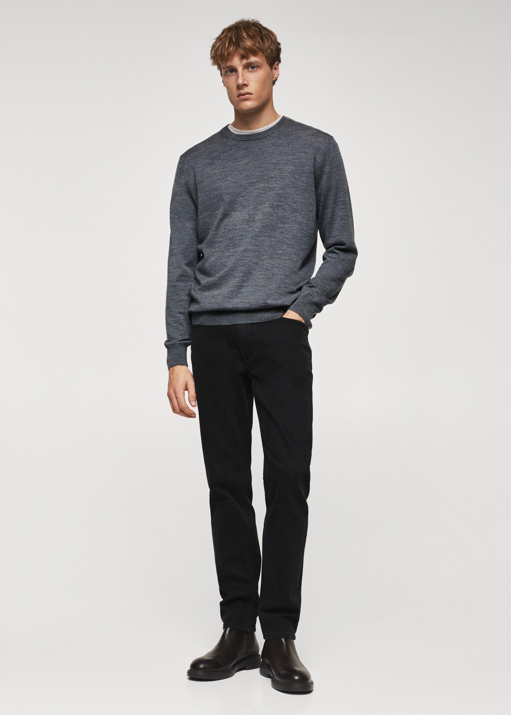 Merino wool washable sweater - General plane