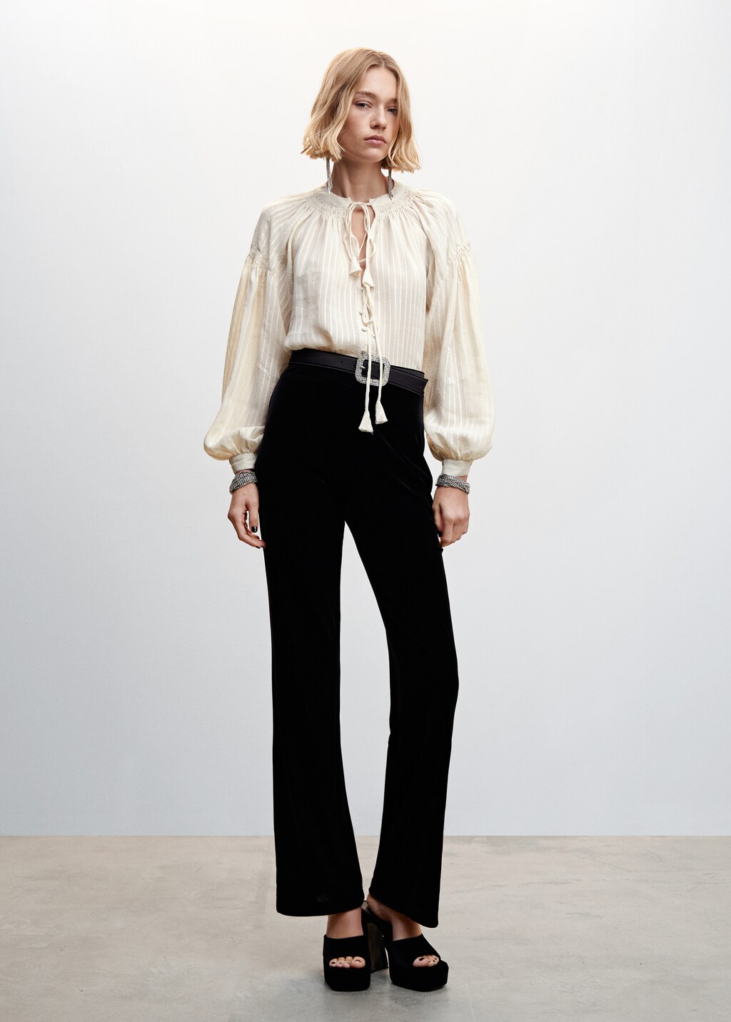 Boho blouse with tassel detail - General plane