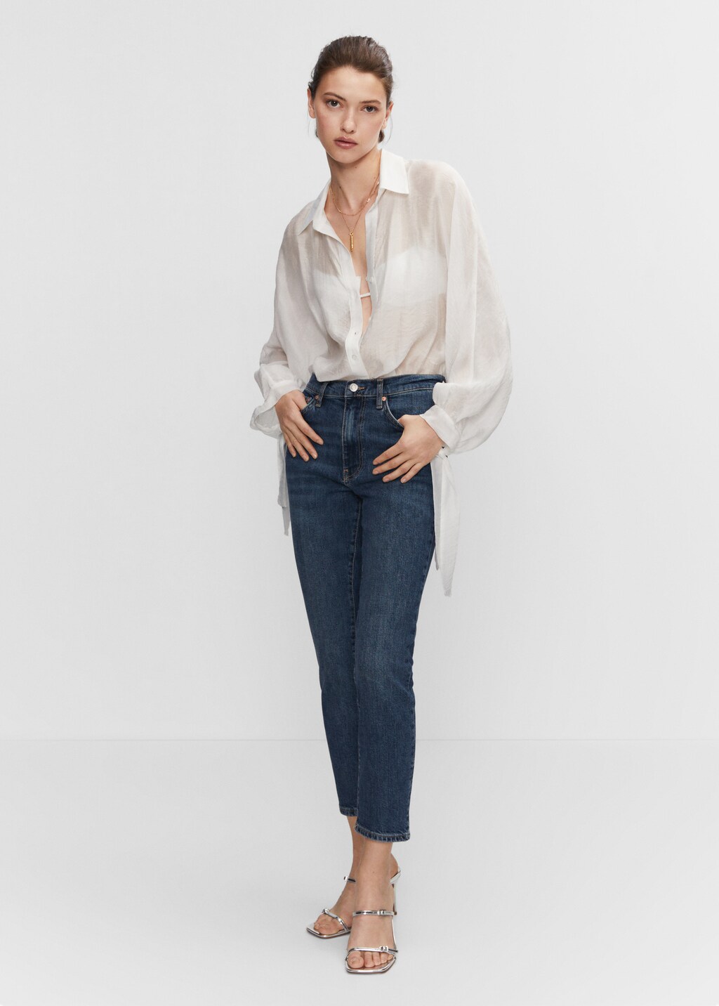 Slim cropped jeans - General plane