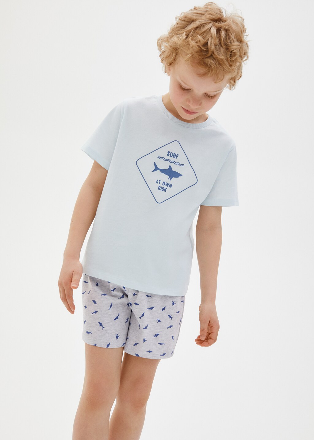 Printed cotton pyjamas - General plane