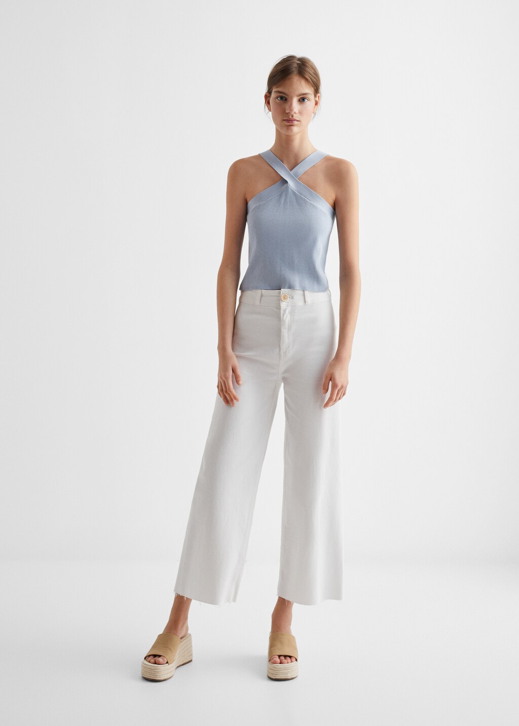 Wrap crop top - General plane