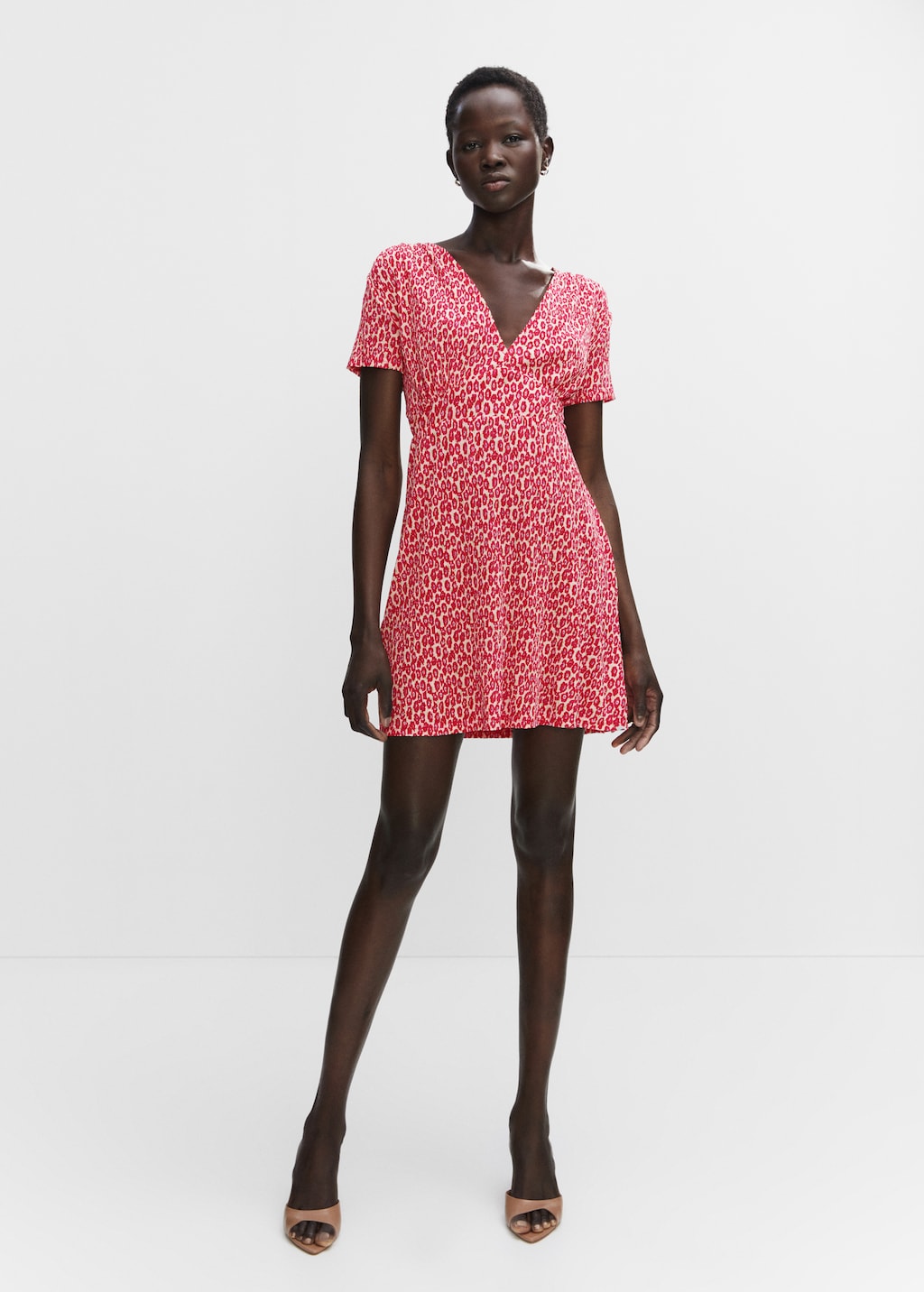 Printed textured dress - General plane