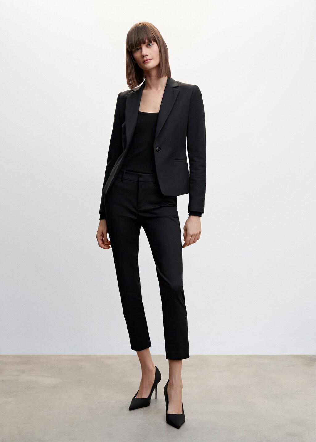 Structured suit blazer - General plane