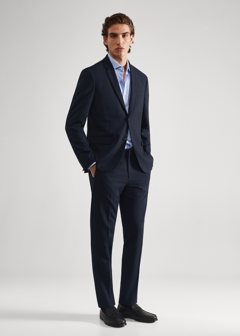 Super slim-fit suit blazer - General plane