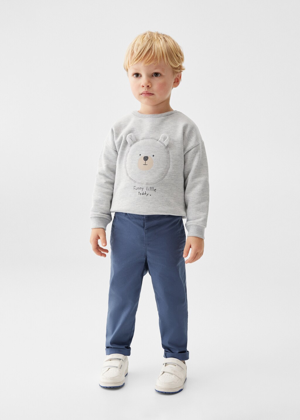 Embossed bear sweatshirt - General plane