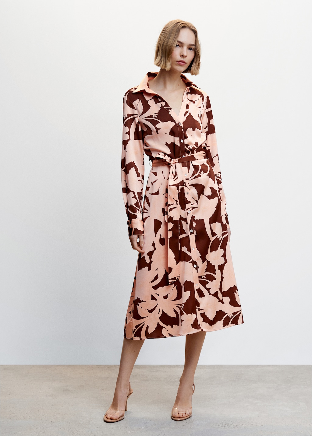 Printed shirt dress - General plane