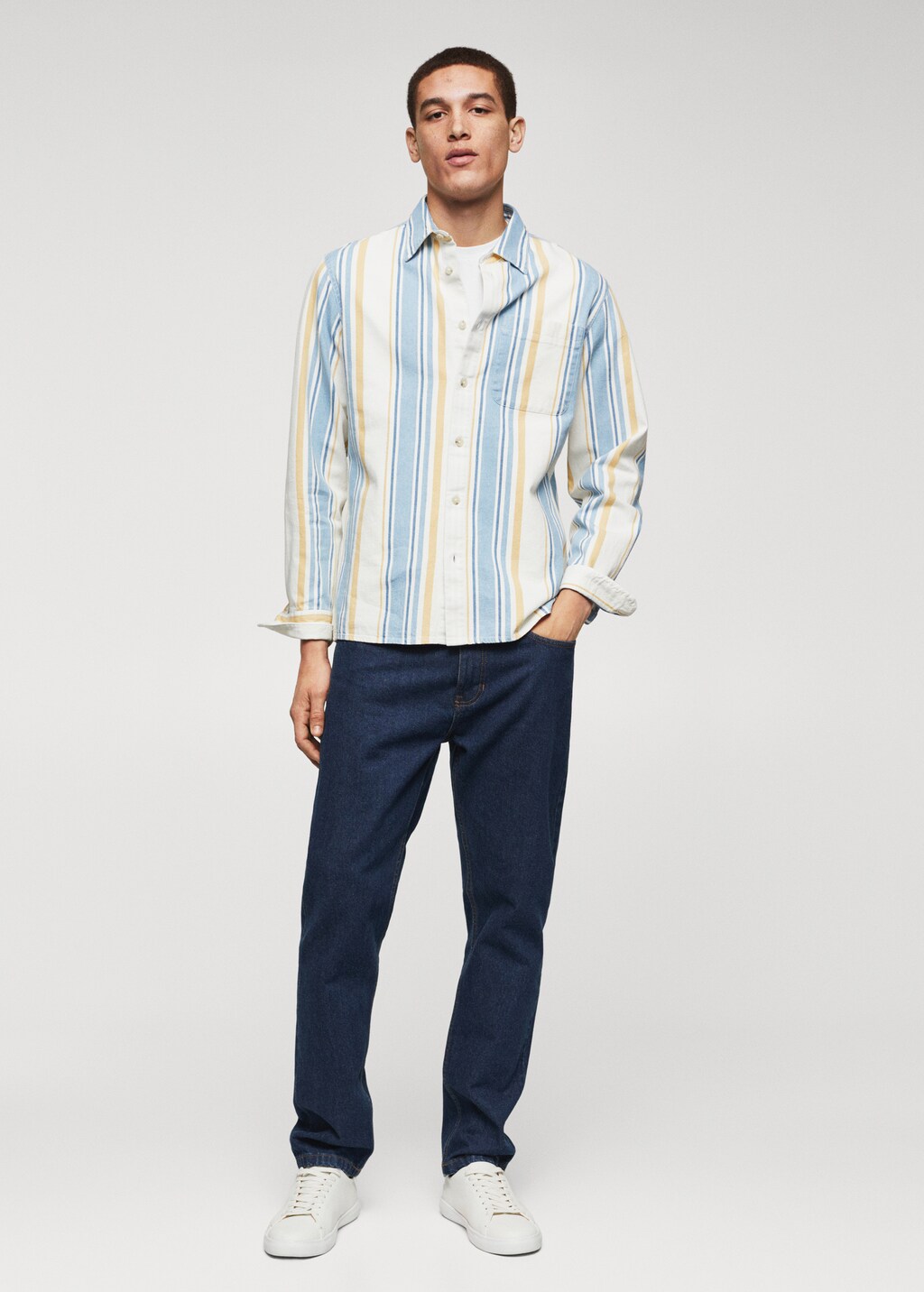 100% cotton striped shirt - General plane