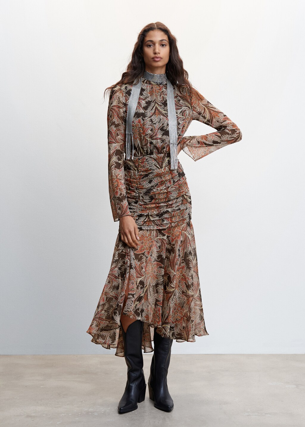 Paisley print dress Women MANGO OUTLET USA